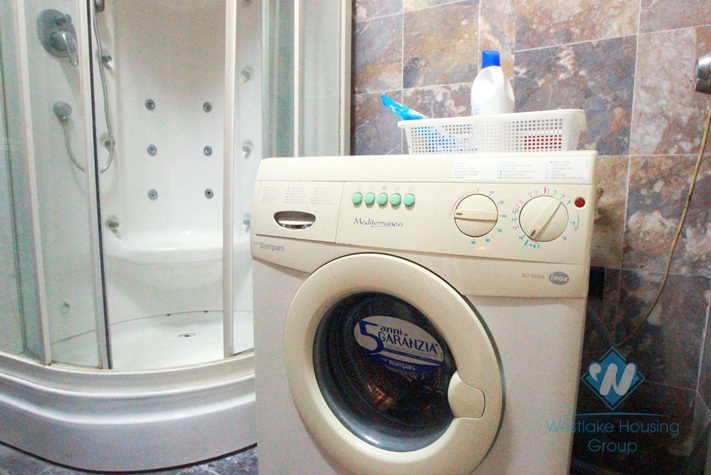 Quiet house with good quality for rent in Nghi Tam Street, Tay Ho, Hanoi